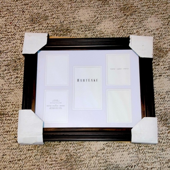 HartLake Other - Dark Brown HartLake Wood Glass Photo Frame NWT 11”x14”w/ 5 smaller frames